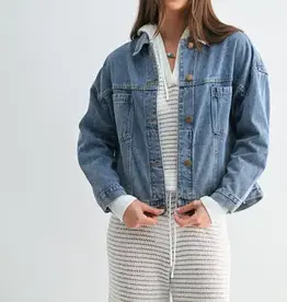Mono B Boxy Denim Trucker Jacket