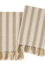 Indaba French Stripe Hammam Hand Towel Set, Sand
