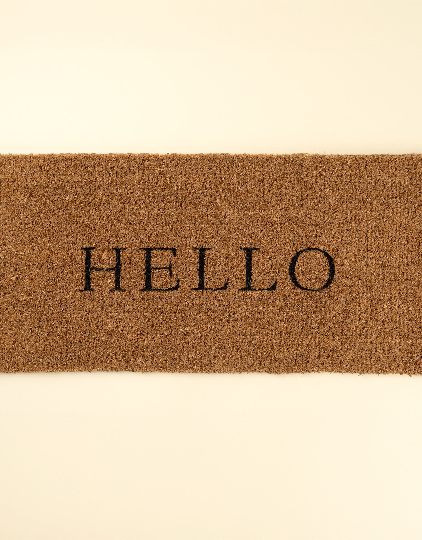 Indaba Hello Coir Doormat, Lrg
