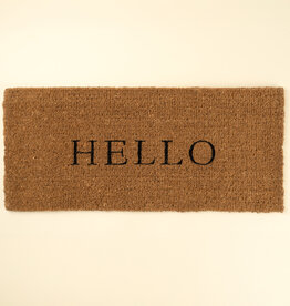 Indaba Hello Coir Doormat, Lrg