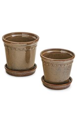 Pine Centre/Adv Planter, Scallop Edge, Lrg