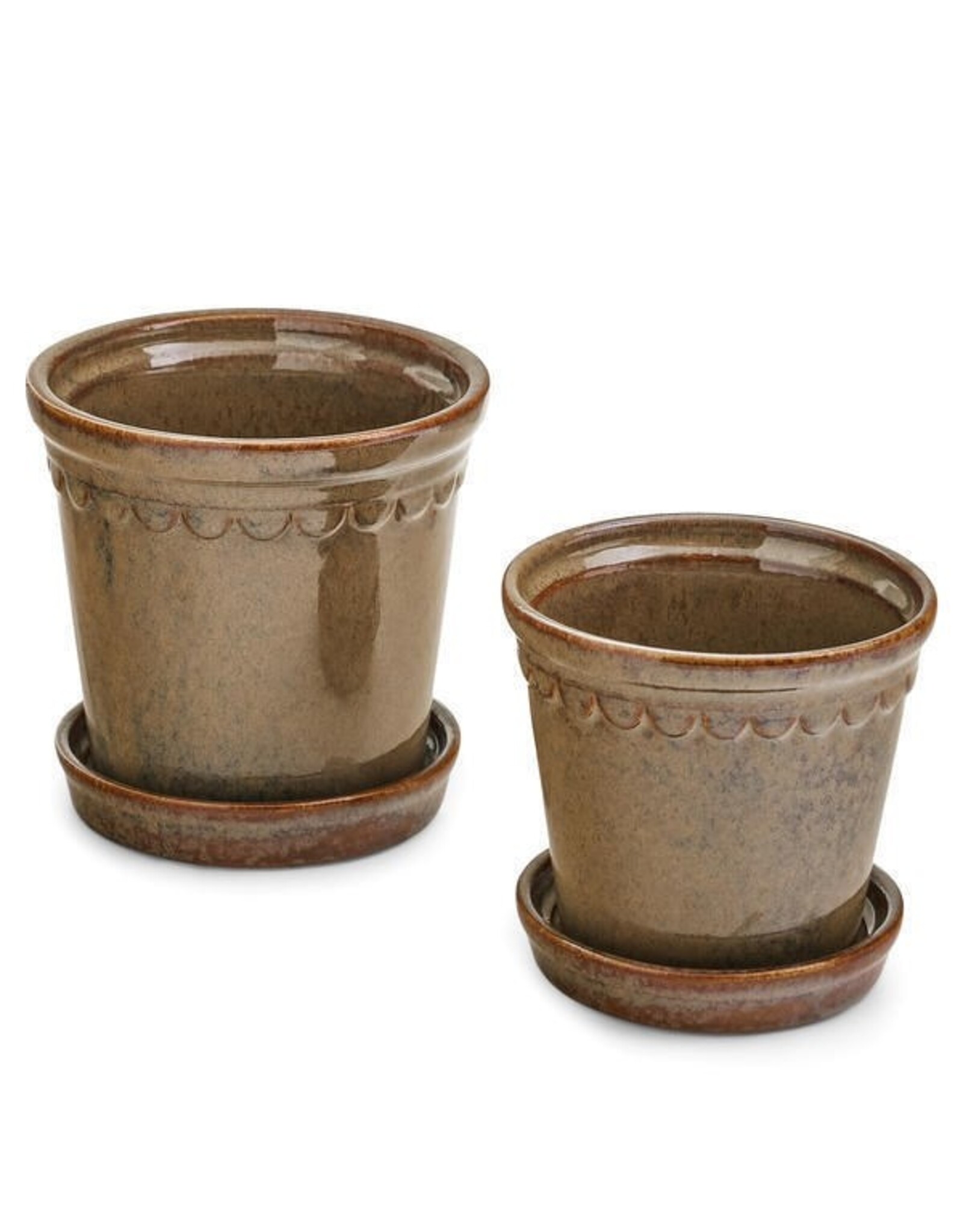 Pine Centre/Adv Planter, Scallop Edge, Small