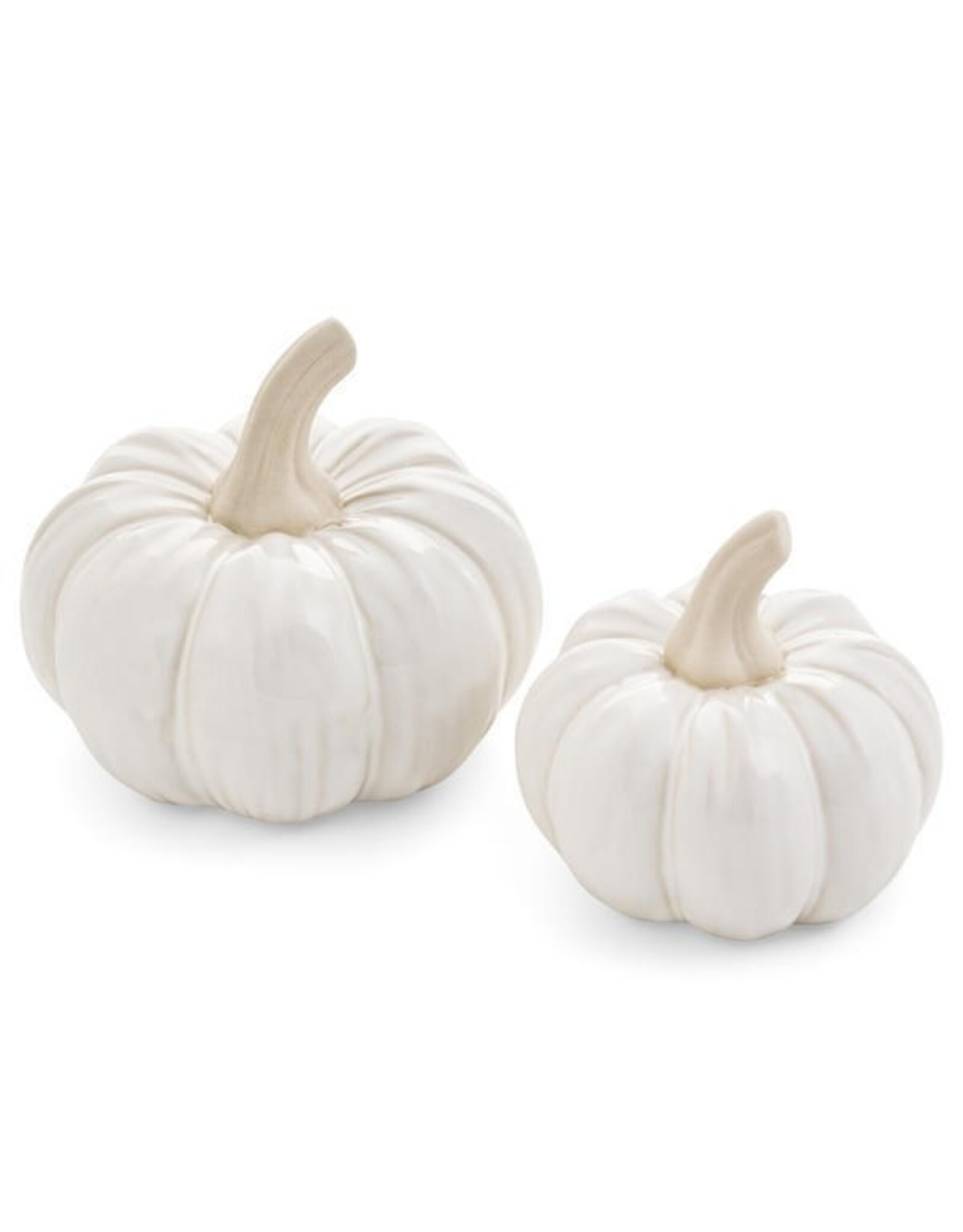 Pine Centre/Adv Porcelain Decorative Pumpkin, Small