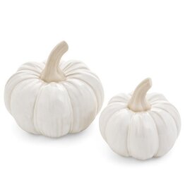 Pine Centre/Adv Porcelain Decorative Pumpkin, Lrg