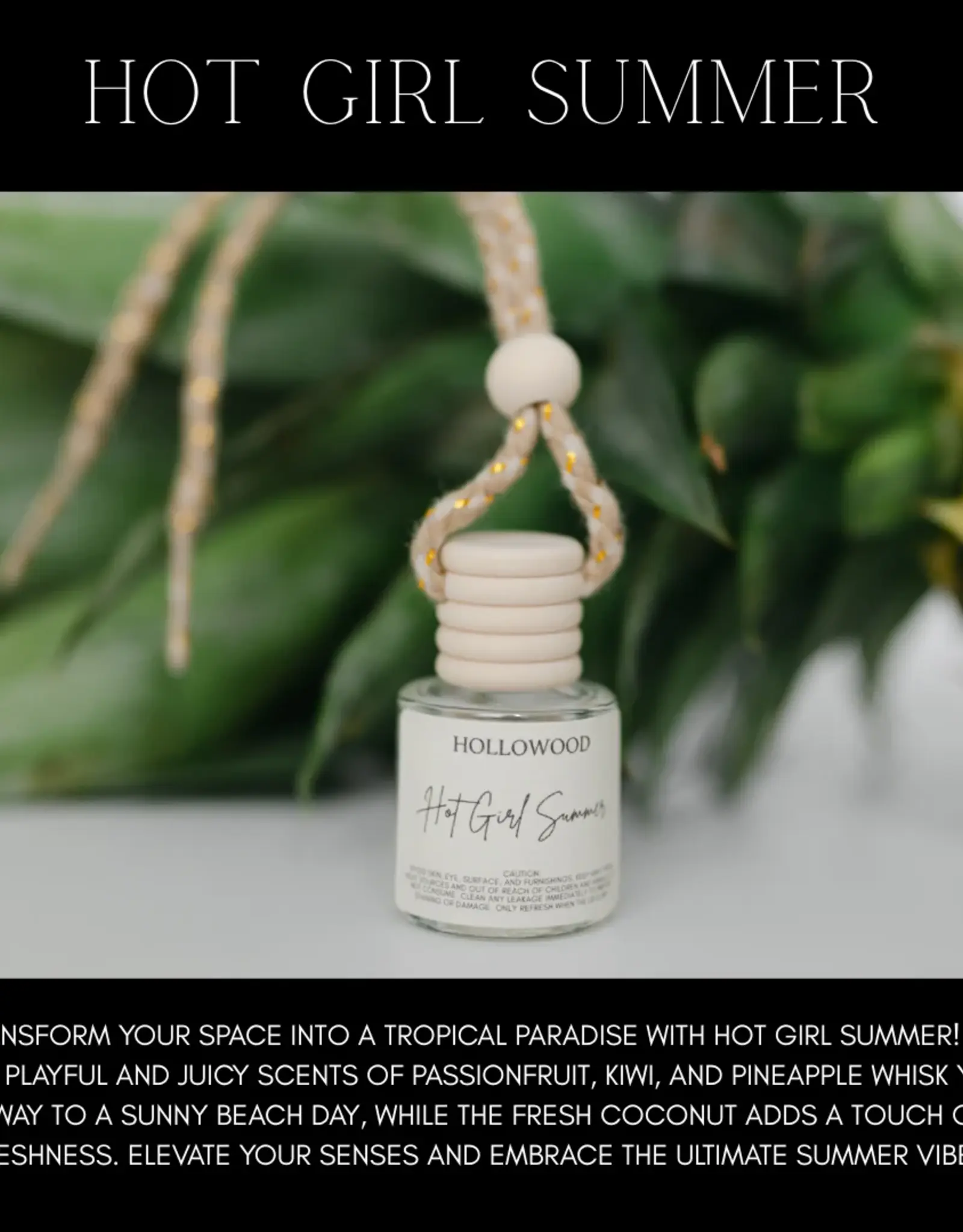 Hollowood Home Car Diffuser, Hot Girl Summer