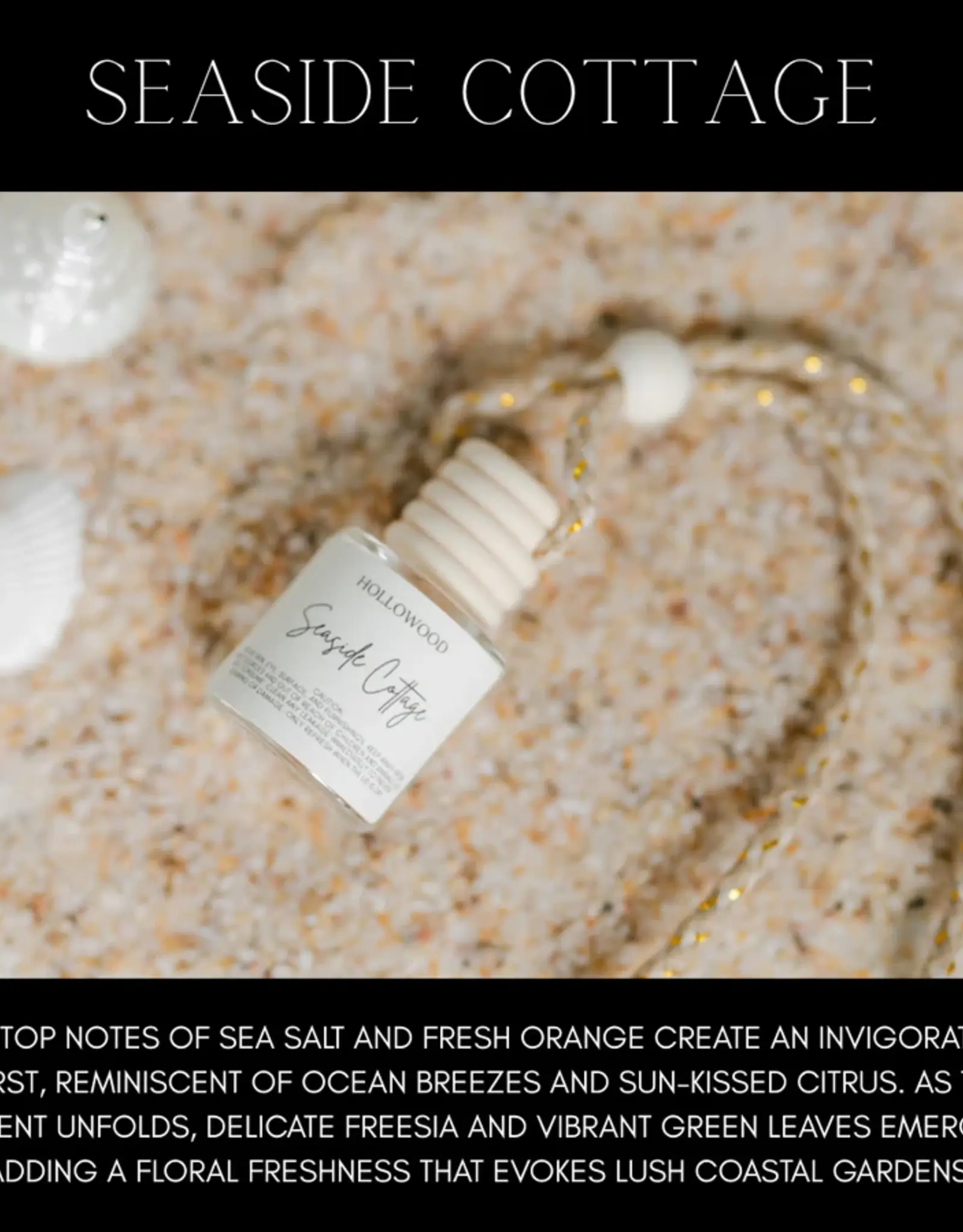 Hollowood Home Car Diffuser, Seaside Cottage