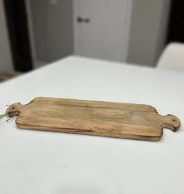 Tri W Mango Wood, Double Handle, Cutting Board