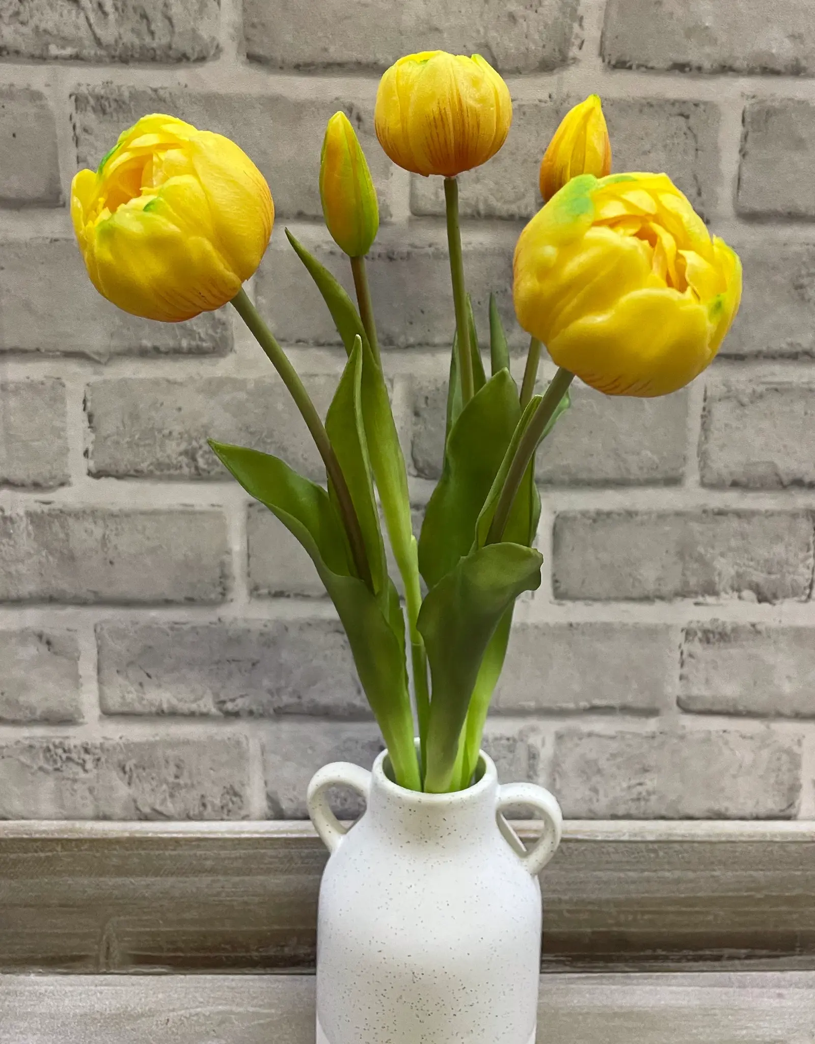 Tri W Fresh Touch  Peony Tulip Bundle, Yellow