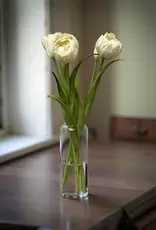 Tri W Fresh Touch  Peony Tulip Bundle, White