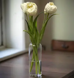 Tri W Fresh Touch  Peony Tulip Bundle, White