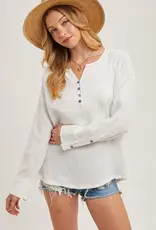 The Caroline Button Top