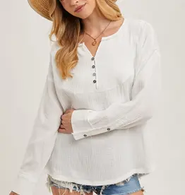 The Caroline Button Top