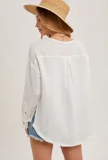 The Caroline Button Top
