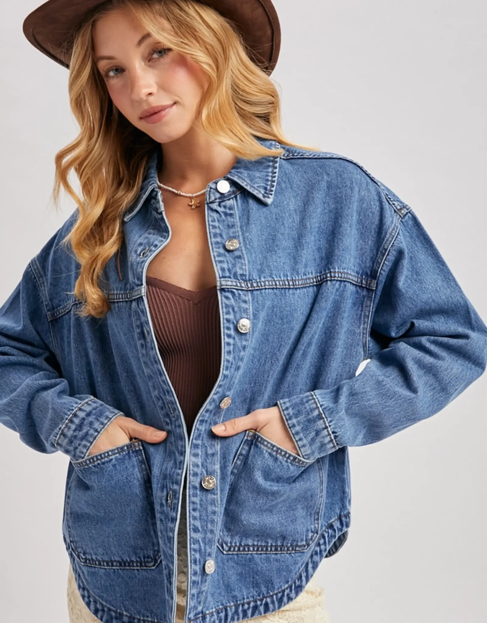 The Shelby Denim Shacket