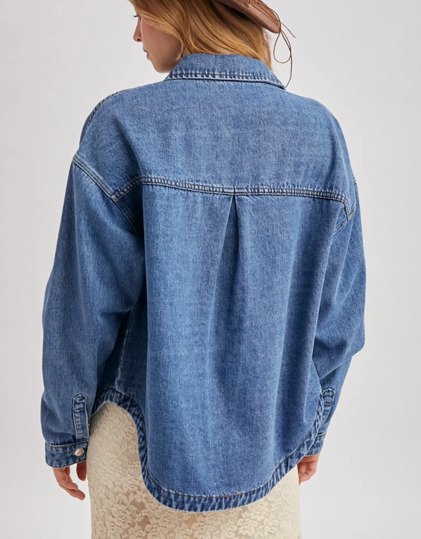 The Shelby Denim Shacket