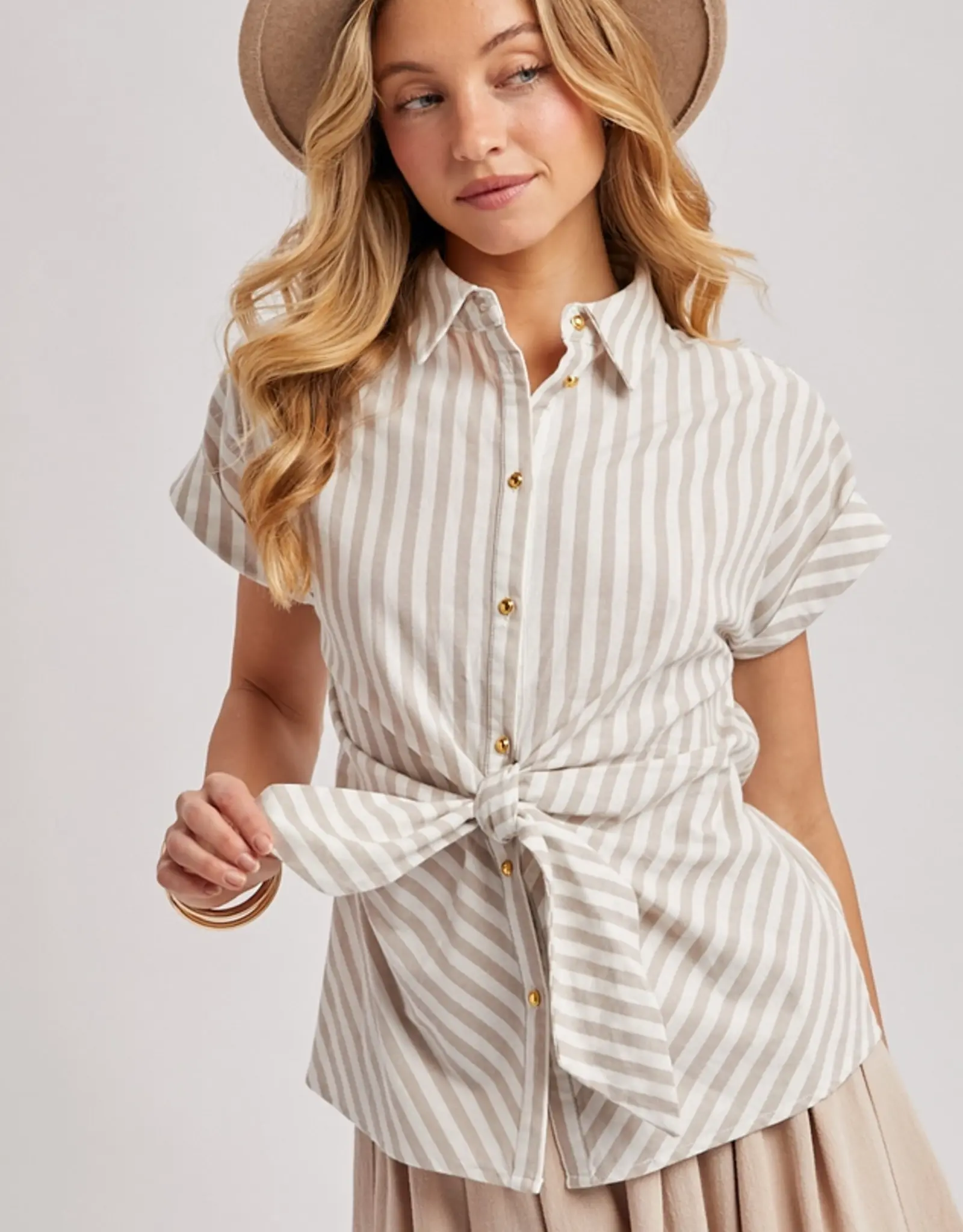 The Sam Striped Knot Top