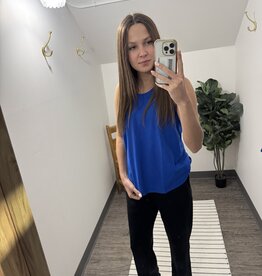 Mono B Pima Cotton Relaxed Racer Tank