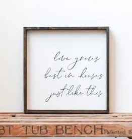 William Rae Designs Wood Sign, Love Grows Best