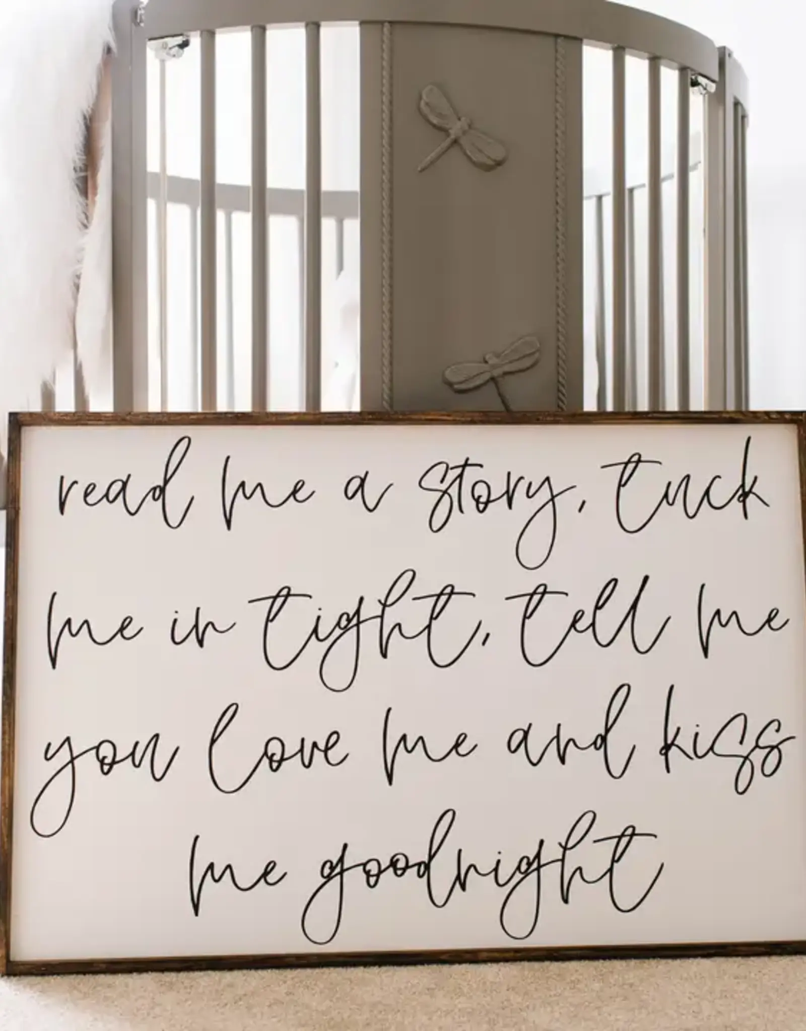 William Rae Designs Wood Sign, Read Me A Story