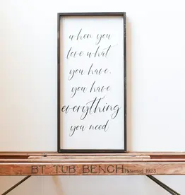 William Rae Designs Wood Sign, Love What You Have