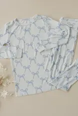 Little Joy Co. Blue Belle Ribbed PJs, 2 Piece
