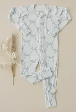 Little Joy Co. Blue Belle Ribbed Zippy Romper