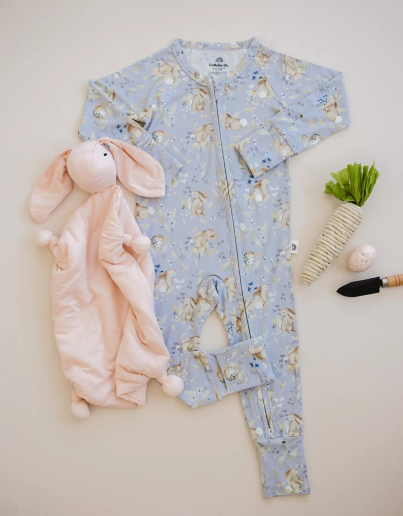Little Joy Co. Bunny Blossoms Zippy Romper