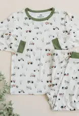 Little Joy Co. Tiny Tractors PJs, 2 Piece