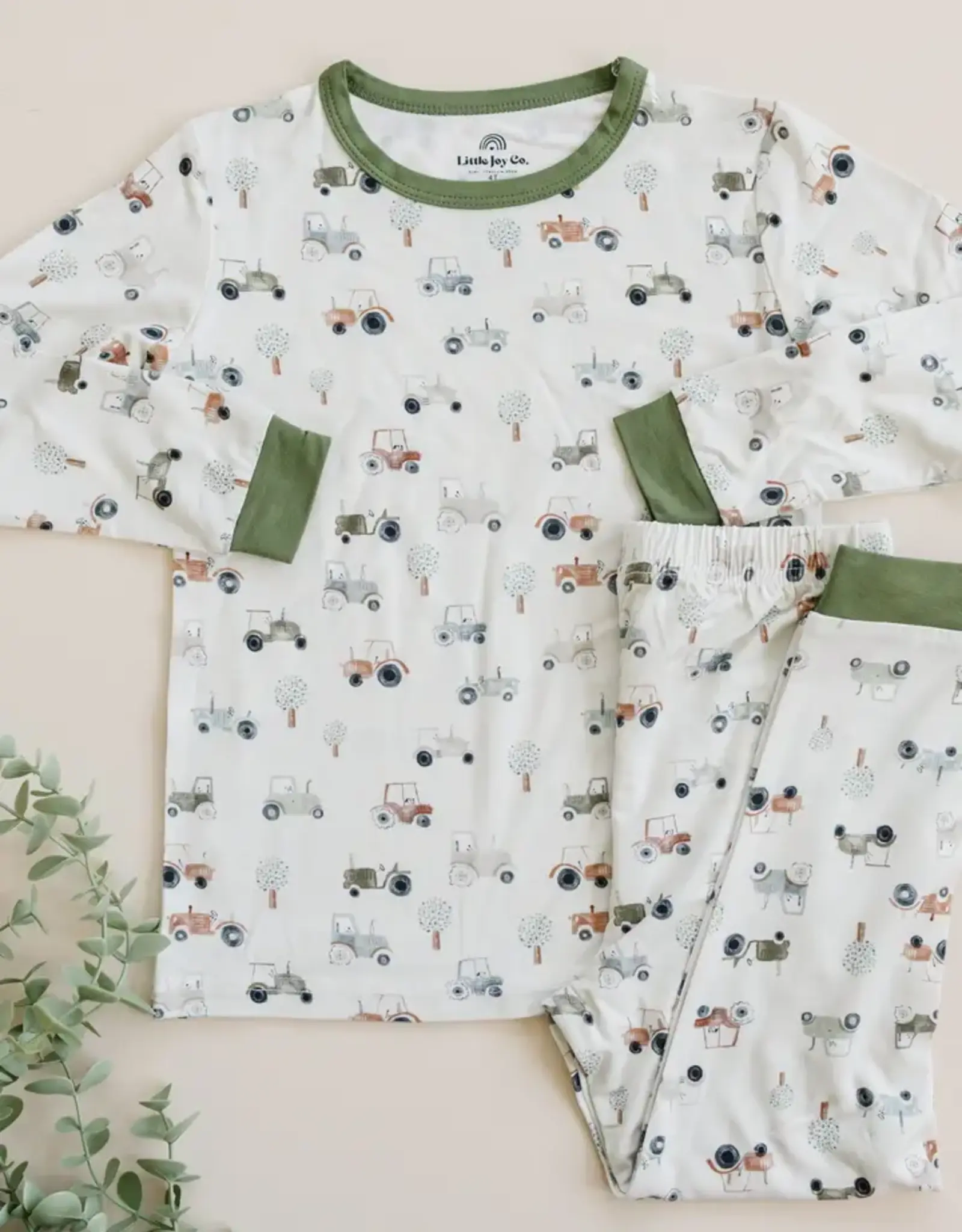 Little Joy Co. Tiny Tractors PJs, 2 Piece