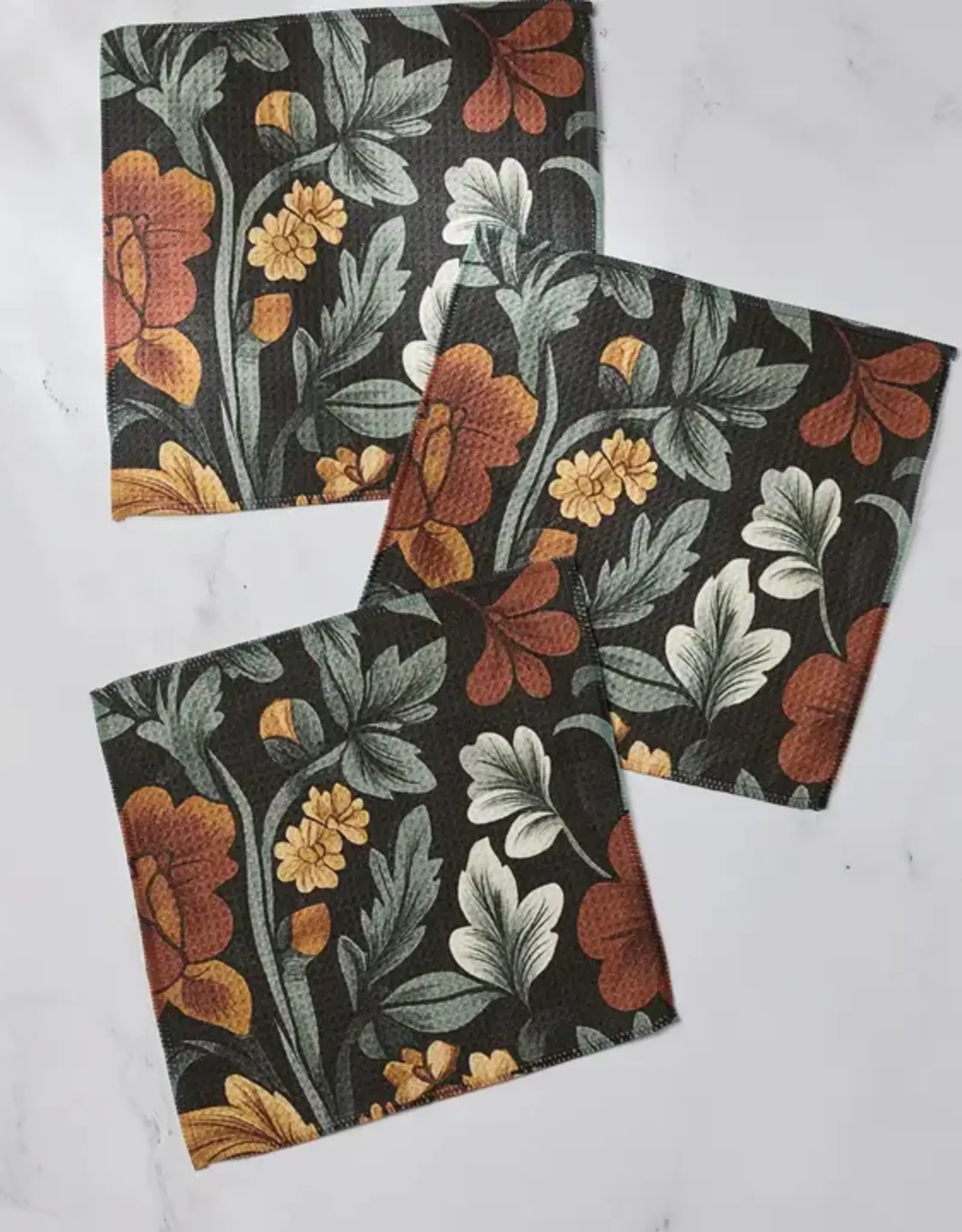 Geometry Dishcloth Set- Classic Floral