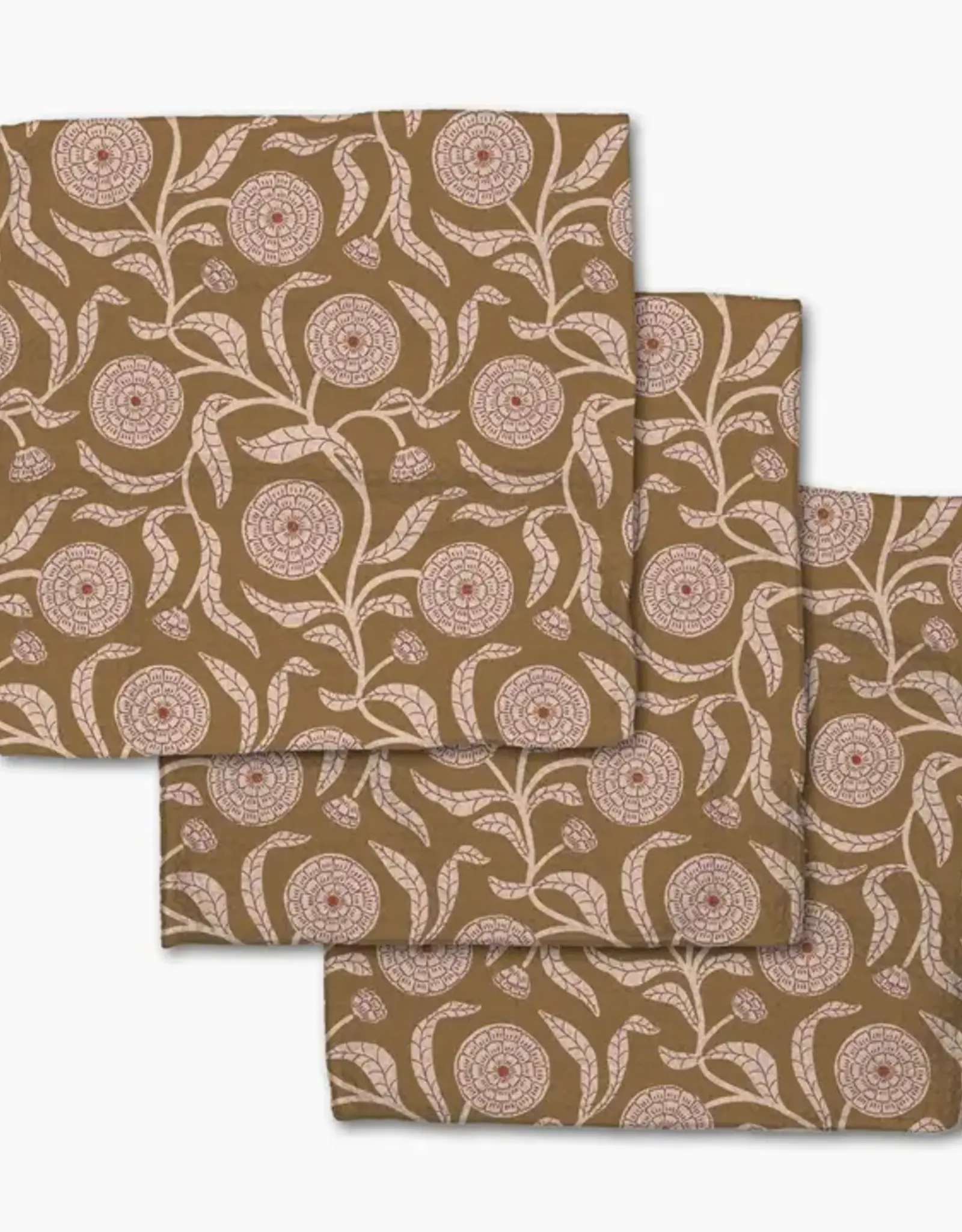 Geometry Dishcloth Set- Falling Flowers