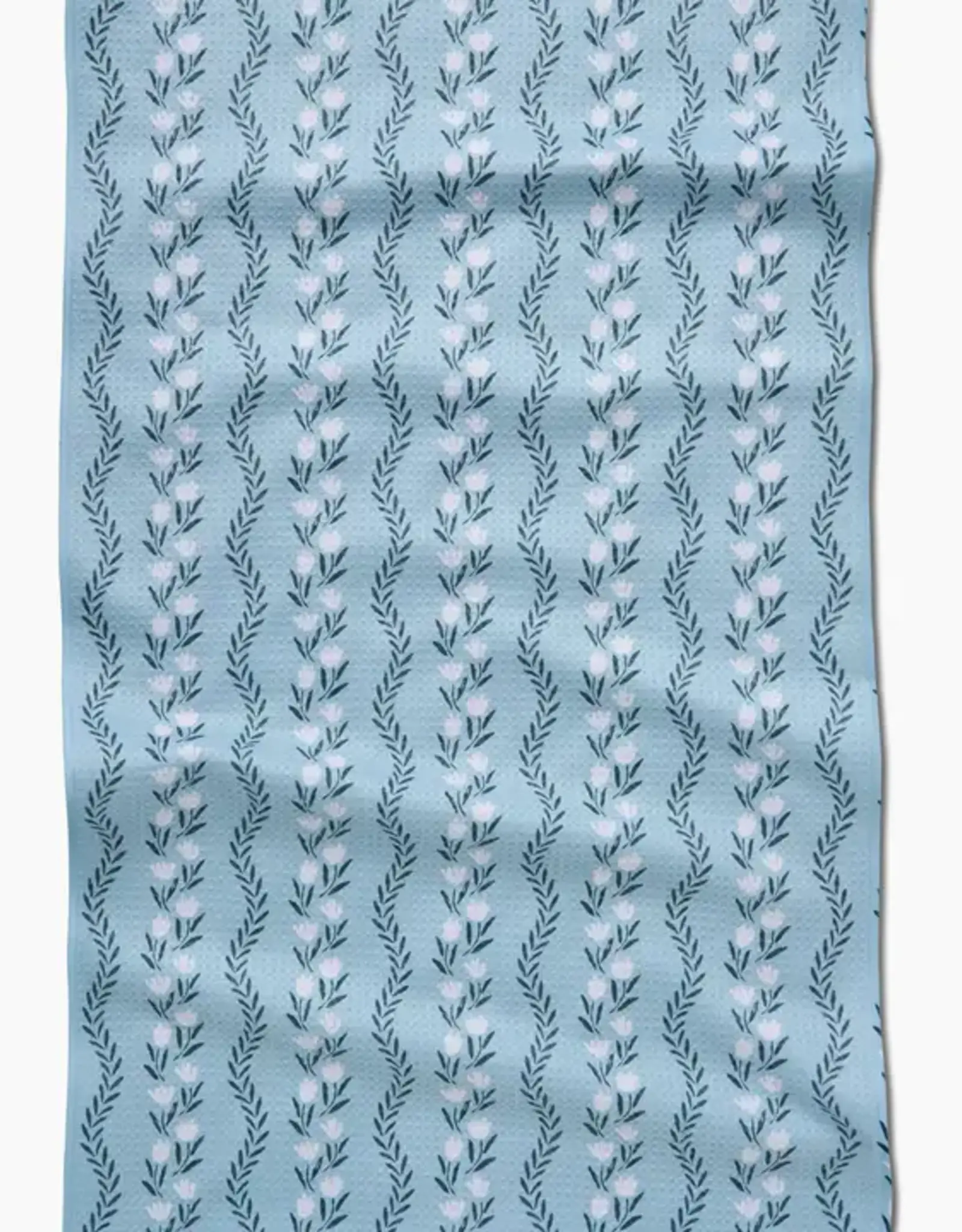 Geometry Tea Towel- Vintage Floral Stripe