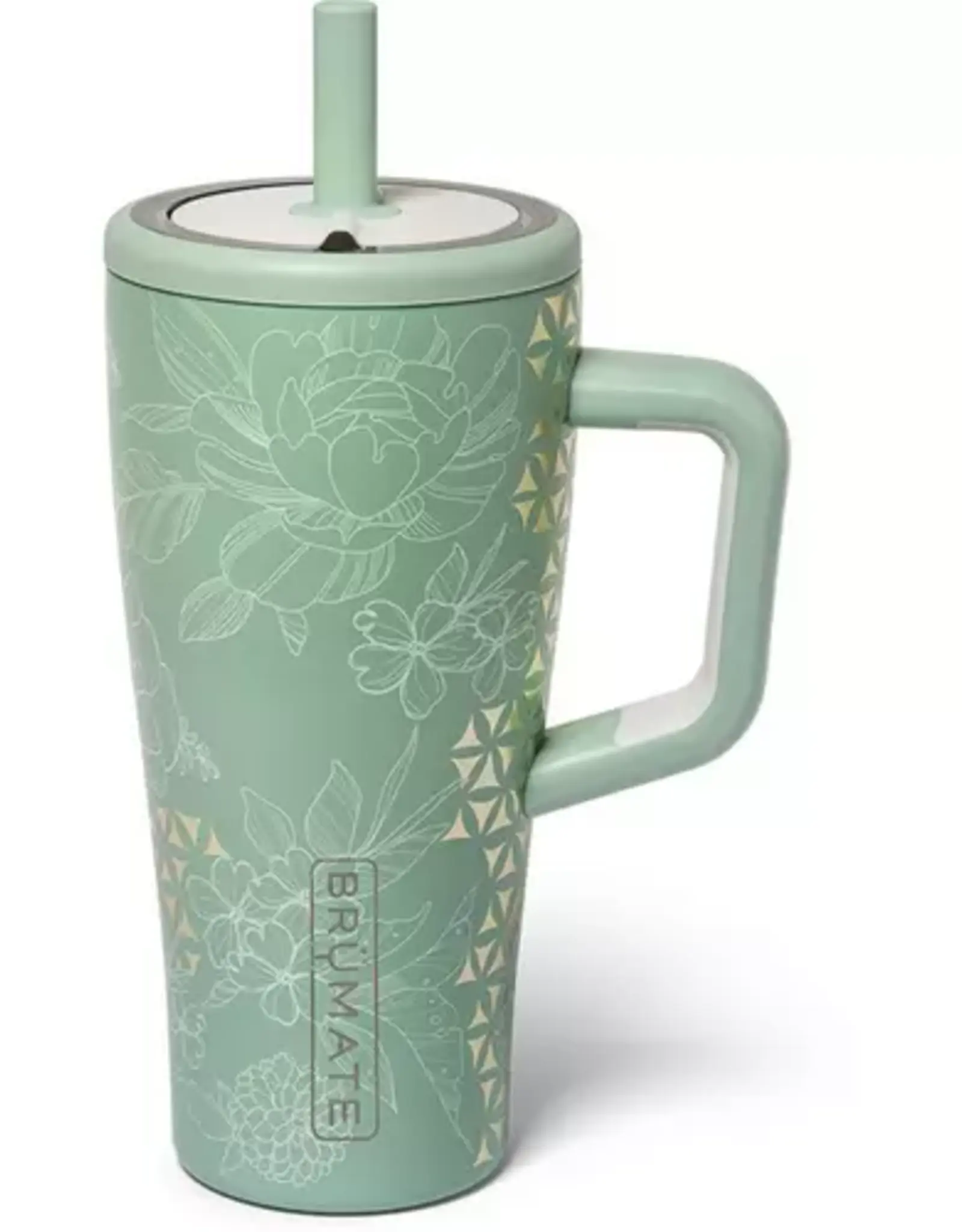 Brumate Era Straw Tumbler 20oz, Metallic Bloom