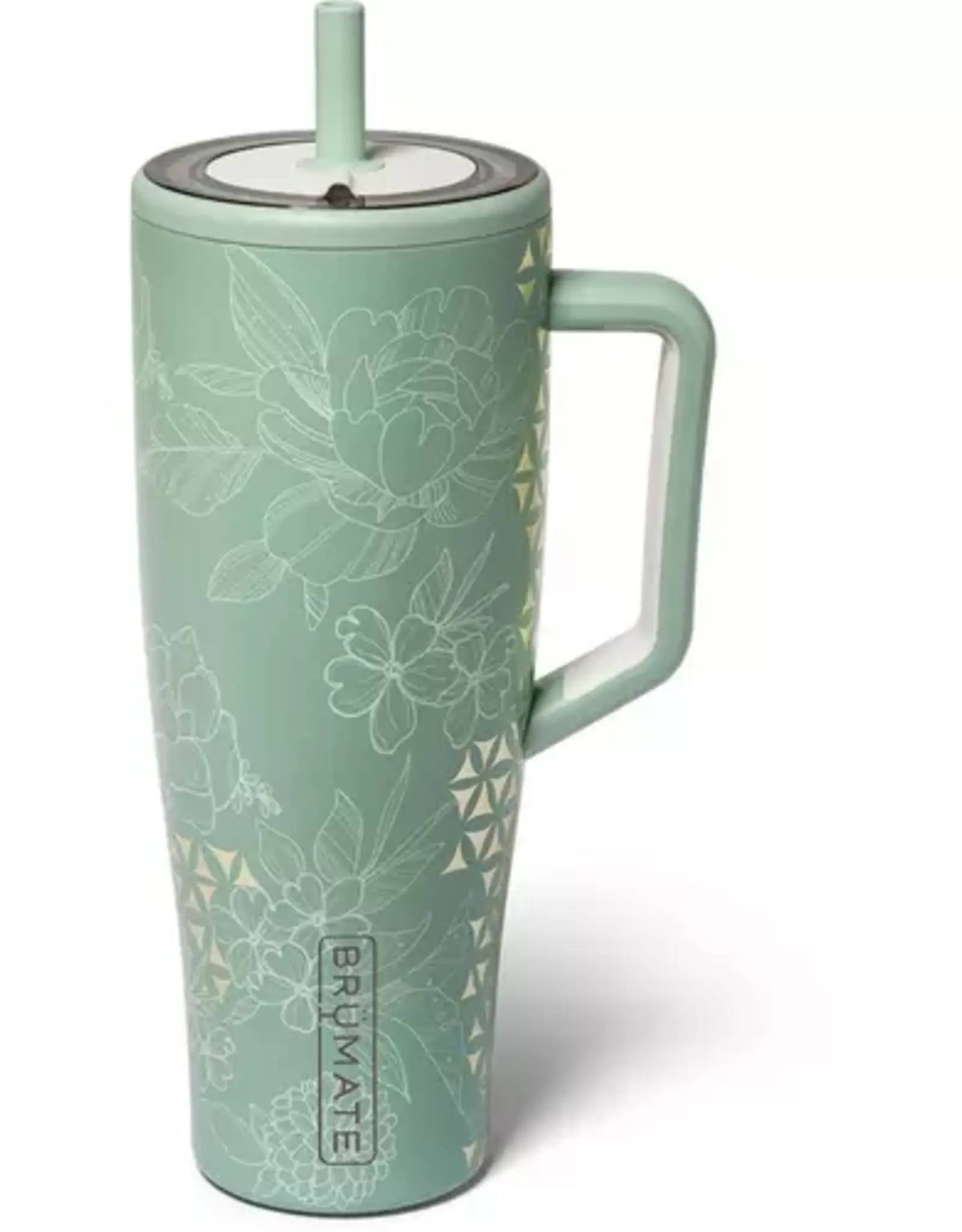 Brumate Era Straw Tumbler 40oz, Metallic Bloom