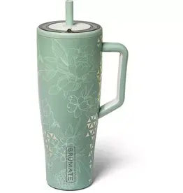 Brumate Era Straw Tumbler 40oz, Metallic Bloom