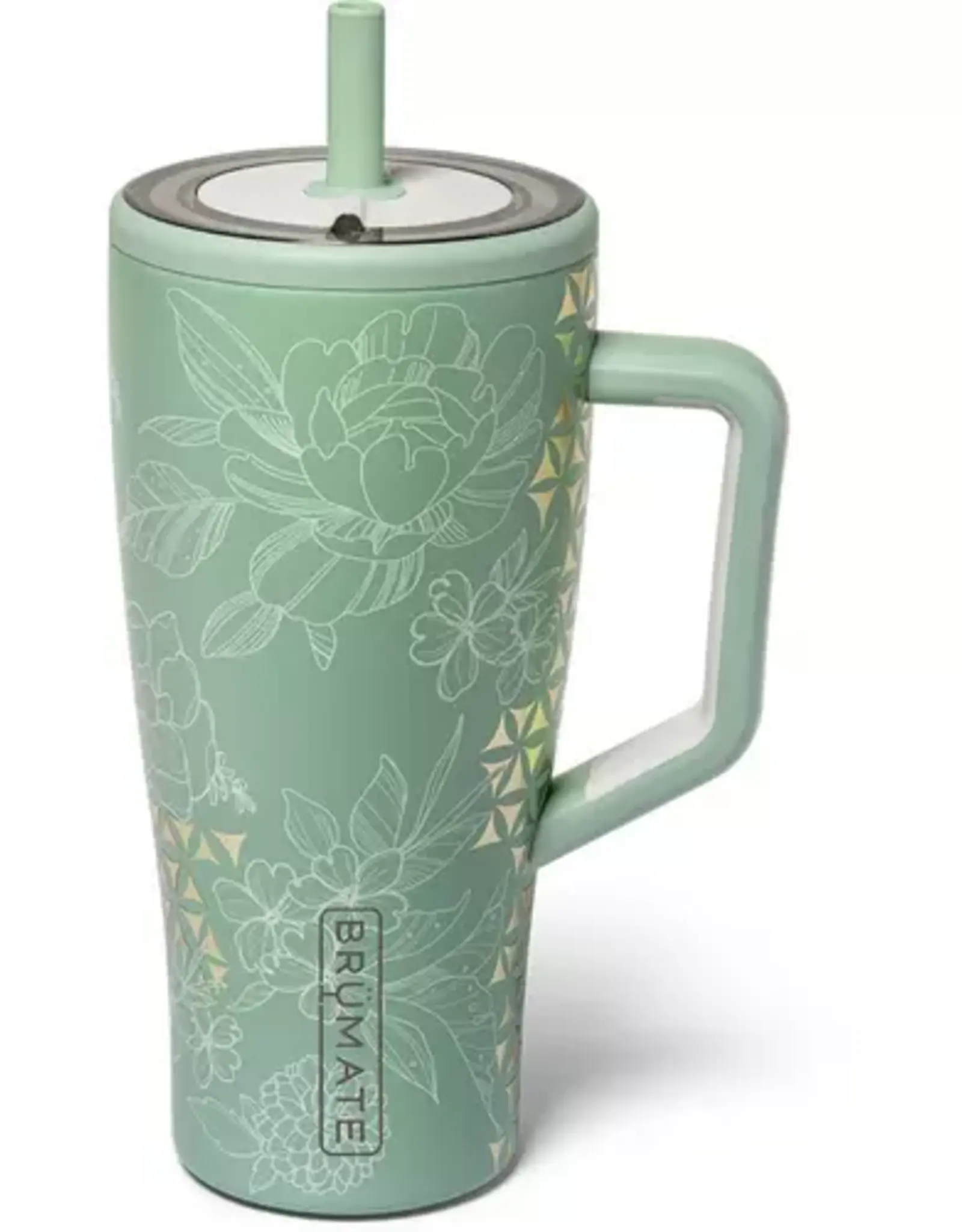 Brumate Era Straw Tumbler 30oz, Metallic Bloom