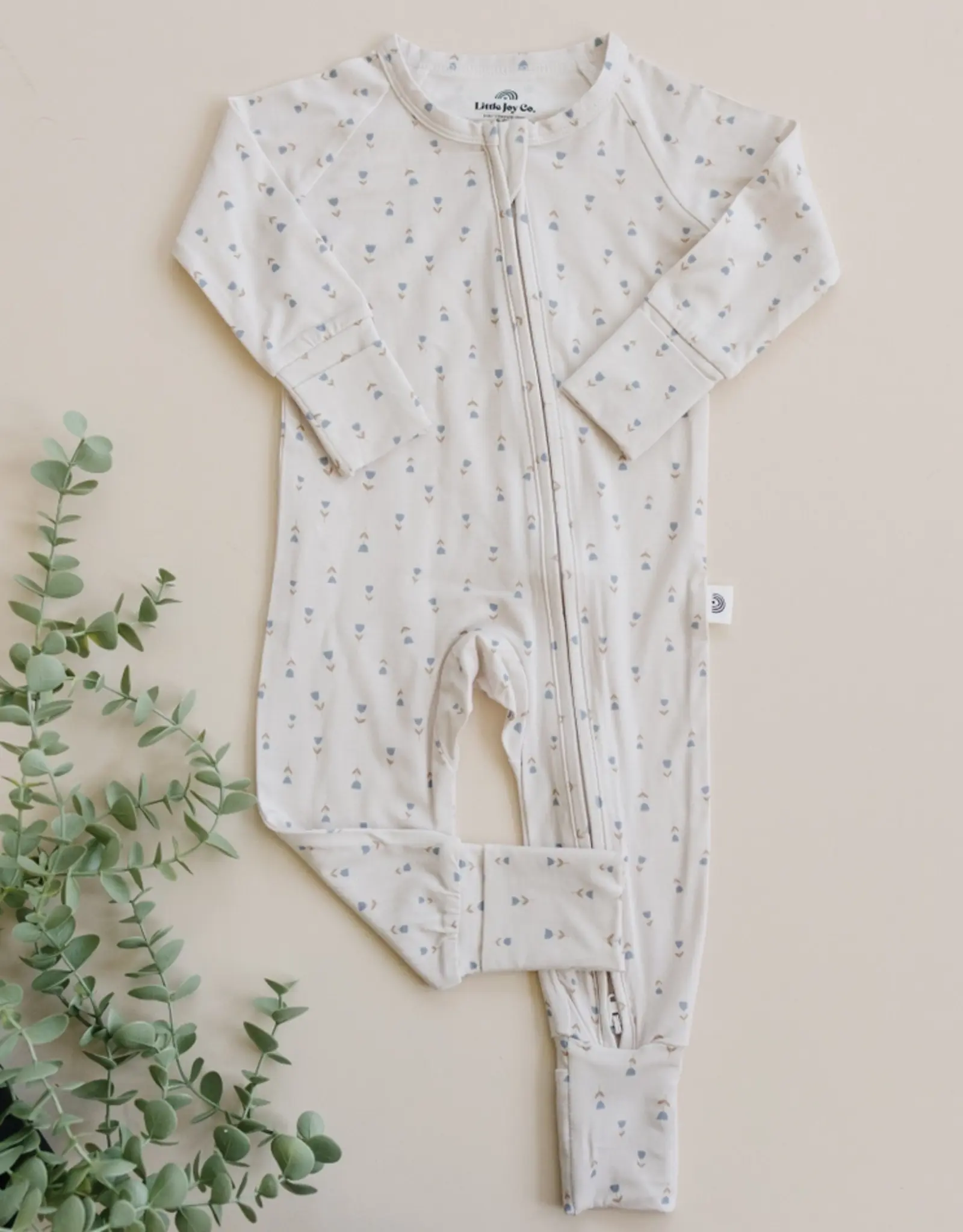 Little Joy Co. Tiny Tulips Zippy Romper