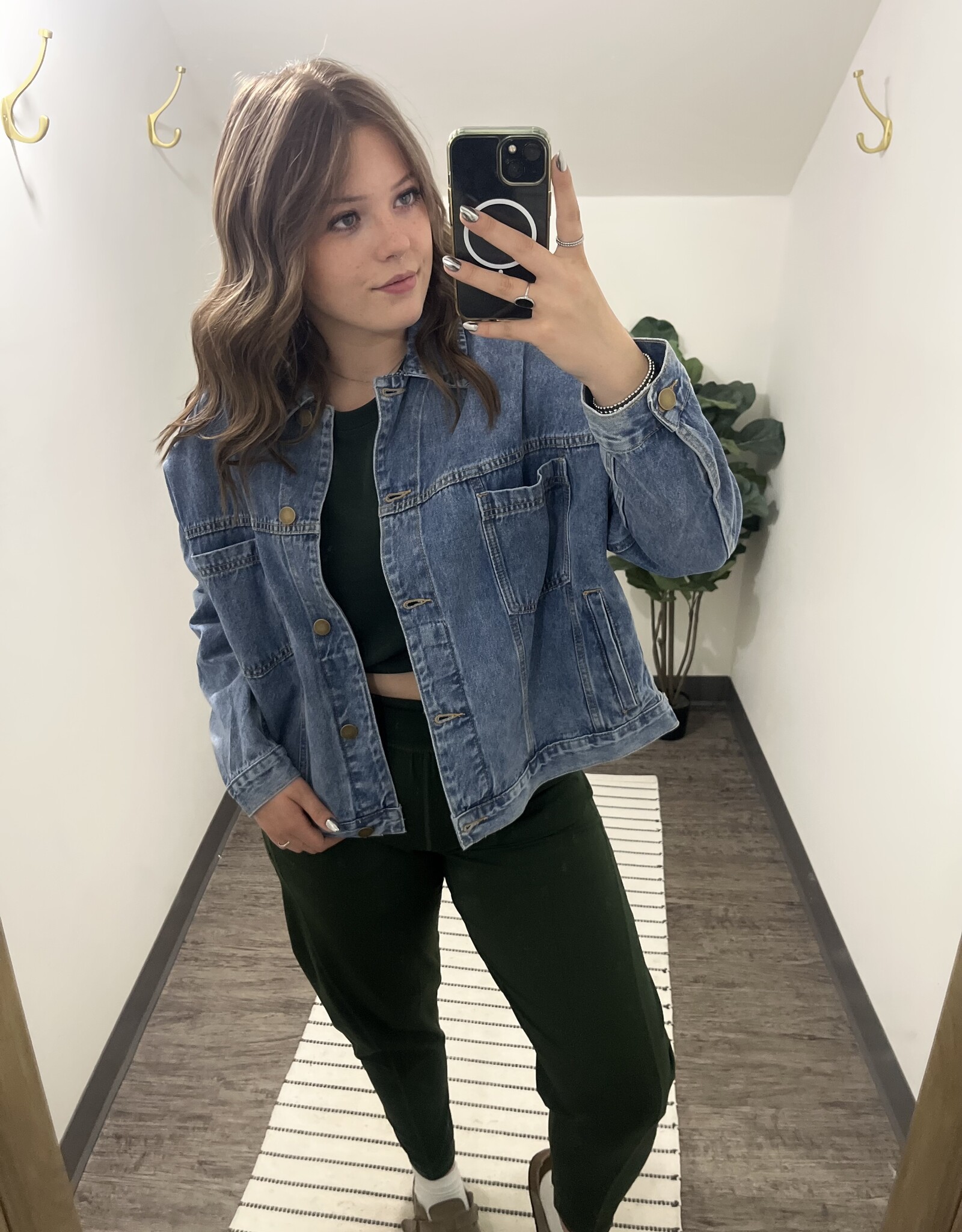 Mono B Boxy Denim Trucker Jacket