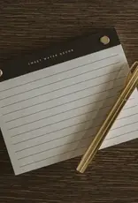 Sweet Water Decor Black & Gold Rivet Basic Notepad, Small