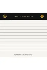 Sweet Water Decor Black & Gold Rivet Basic Notepad, Small