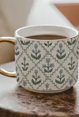 Sweet Water Decor Floral Quilt Coffee Mug