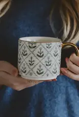 Sweet Water Decor Floral Quilt Coffee Mug