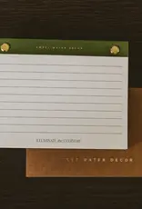 Sweet Water Decor Green & Gold Rivet Basic Notepad, Small