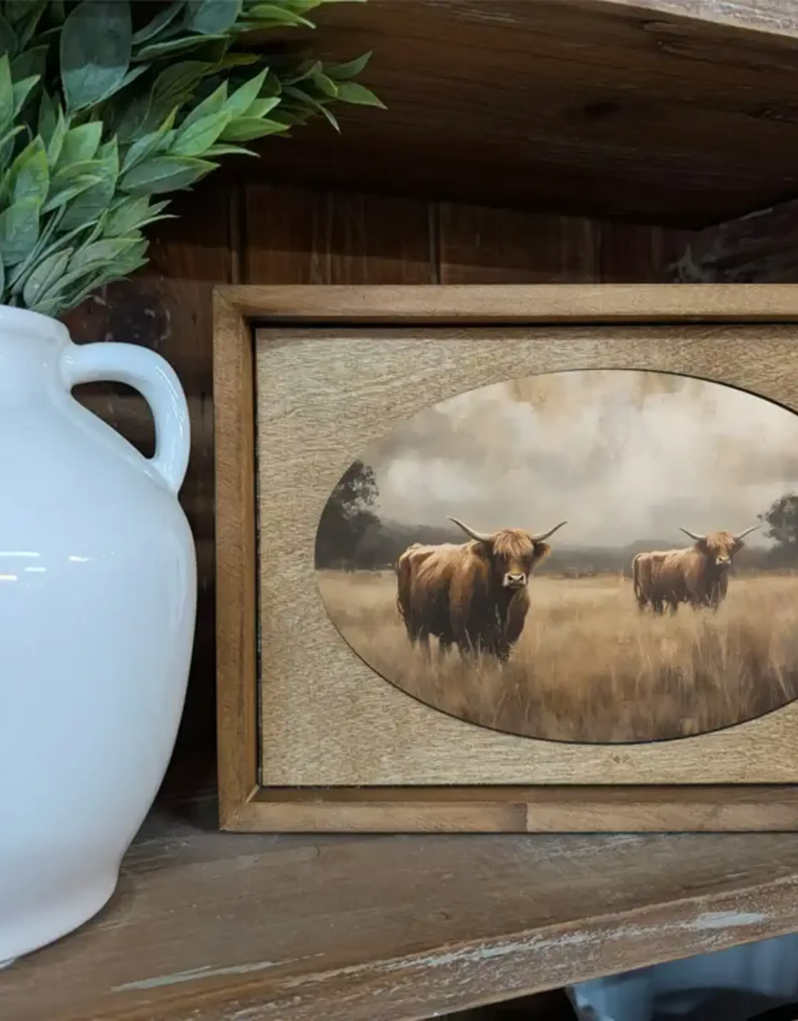 Redeemed Decor Framed Art, Meadow Highlands 12x8"