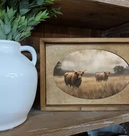 Redeemed Decor Framed Art, Meadow Highlands 12x8"