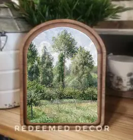 Redeemed Decor Arch Top Framed Art, Poplars