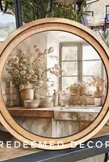 Redeemed Decor 8" Round  Art, Rustic Kitchen