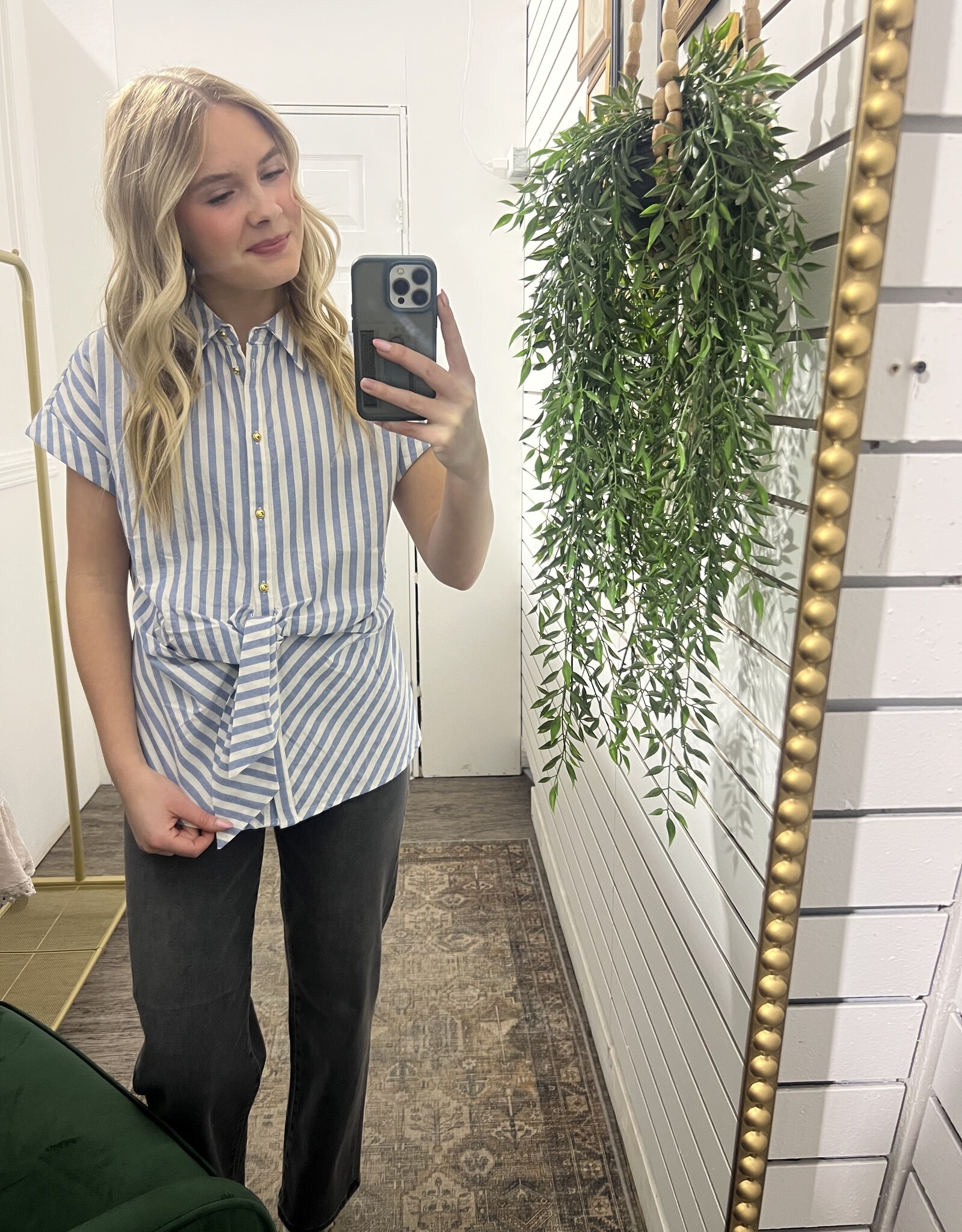 The Sam Striped Knot Top