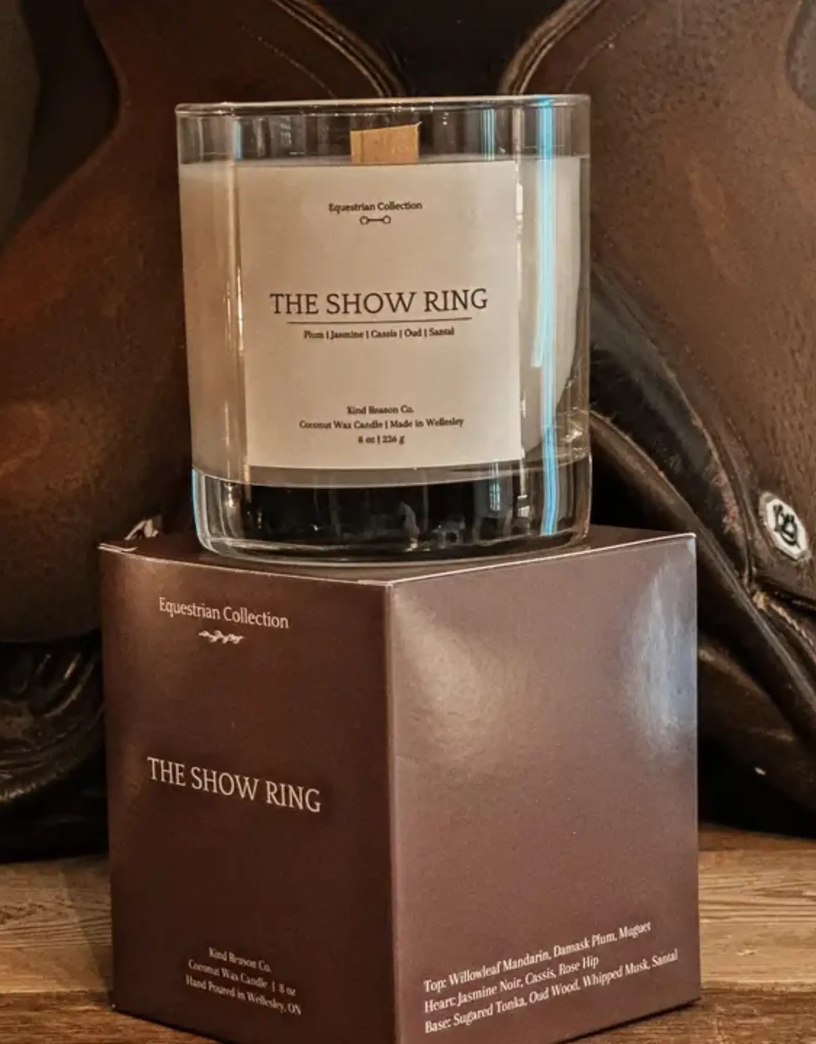 Kind Reason Co Coconut Wax 8oz Candle, The Show Ring