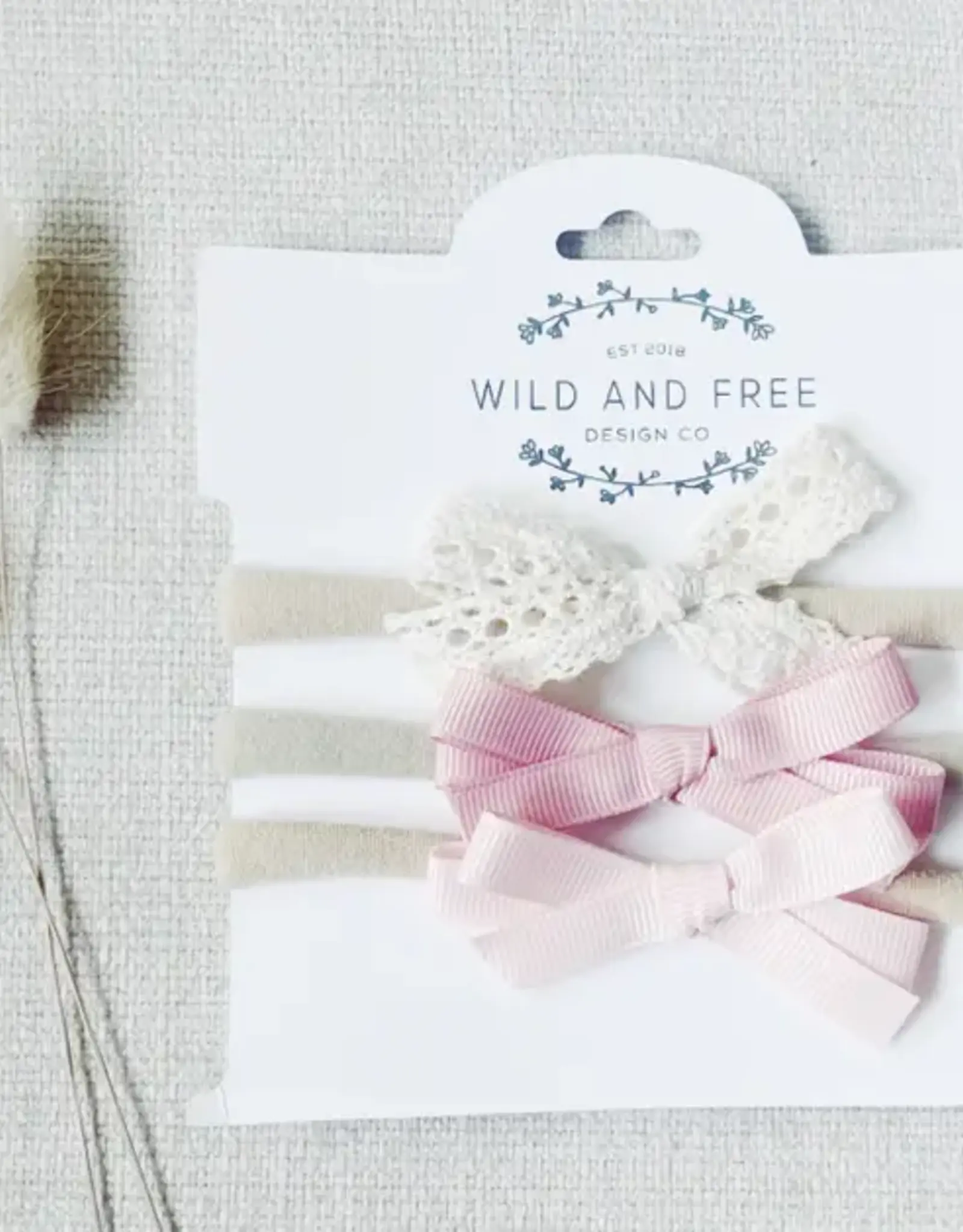 Wild and Free Design Co Crochet & Ribbon Bow Set